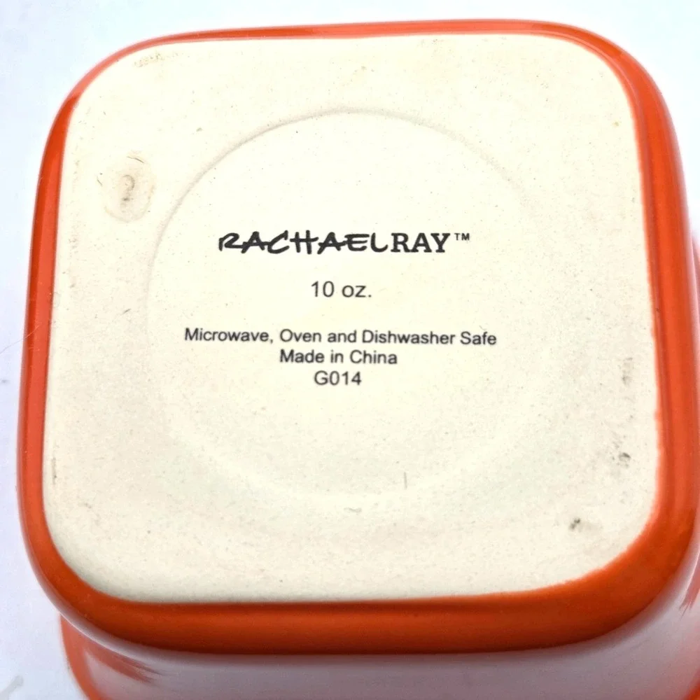 Rachael Ray Bubble & Brown Ramekins 10 oz Dipping Cups Red Blue Yellow‎ Orange